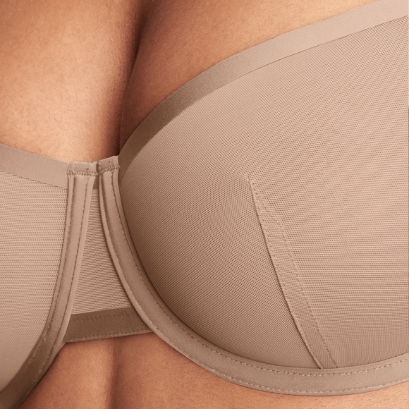 CUUP The Balconette Mesh Bra - Taupe - Picture 4 of 10